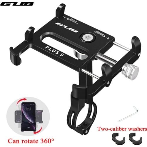 GUB Aluminum Bicycle Phone Holder 360 Rotatable MTB Bike Holder For 3.5-7.5Inch Smartphone Universal Cycling Phone Mount Bracket
