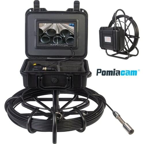 20M 50M 7 inch 23mm New Industrial Pipe Sewer Inspection Video Camera black cable Drain Pipe Sewer Inspection Camera DVR WP7600A