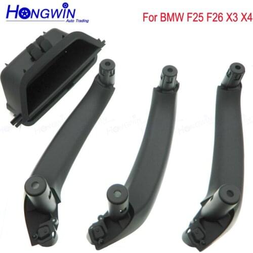 514172503075 1417250306 Beige Black Car Interior Door Armrest Handle Inner Panel Pull Trim Cover For BBMW X3 F25 X4 F26 2010-17