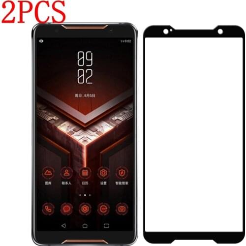 2PCS Full Glue Full Cover Tempered Glass For ASUS ROG Phone ZS600KL Screen Protector protective film For ZS600KL Z01QD glass