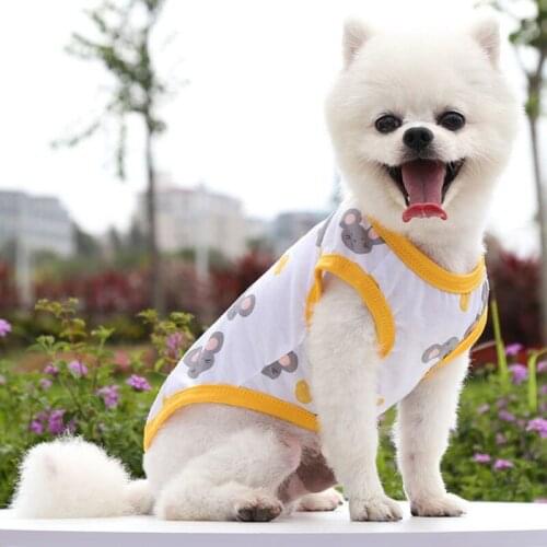 Pet Dog Vest Cute Small Animal Pattern Puppy Vest Sweet Cool Dogs Summer T-Shirt Pets Dress Up Costumes