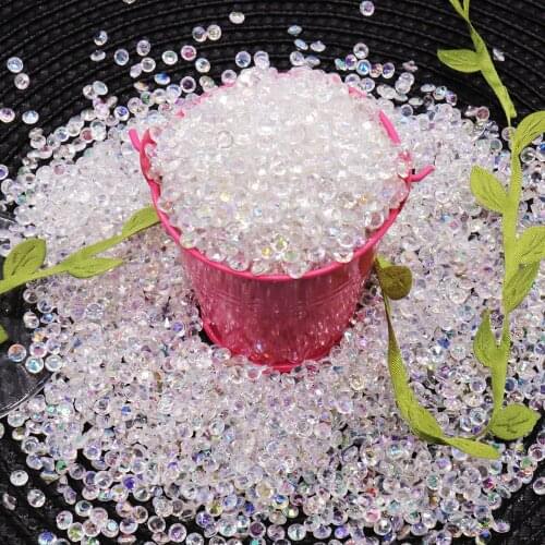 10000Pcs/Pack 4.5mm AB Acrylic Clear Crystal Diamond Confetti Nail Glitter Rhinestones DIY Craft Nail Decorations Manicure Tools