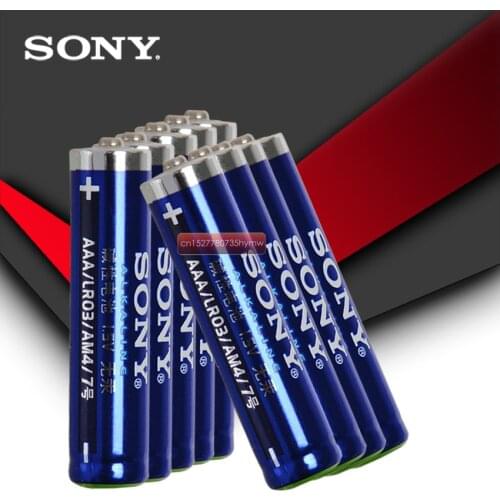 12pcs Sony 100% Original LR03 1.5V AAA Battery Alkaline Batteries No Mercury Dry Battery For Electric Toy Flashlight Clock Mouse