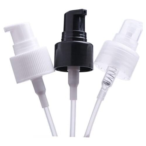 18/410 20/410 24/410 white/black/clear lotion press pump plastic glass bottle serum lotion foundation recovery skin care packing