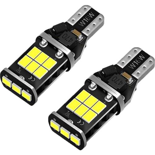 2pcs T15 LED W16W 912 No Error Back Up Reverse Light for Toyota RAV4 2018 CH-R CHR 2019 Corolla Camry Yaris Canbus Backup Lamp