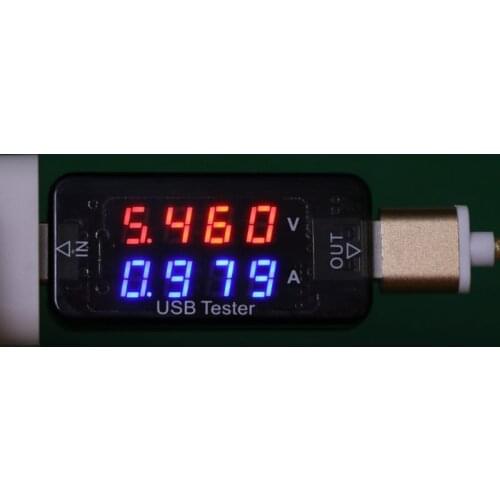 4-Digits USB Detector Charger Current Voltage Charging USB Voltmeter Amp Tester