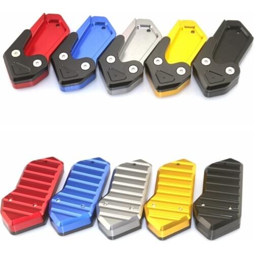 For KYMCO AK550 ak 550 2017 2018 2019 CNC Aluminum Motorcycle Side Stand Plate Kickstand Extension Pad Enlarger