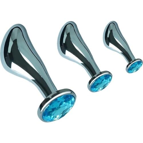 3 Pcs/Set Metal Anal Plug Can Strapon Sex Toy For Man/Women Anal Dilator G Spot Stimulation Anal Masturbator Buttplug Dildo Plug