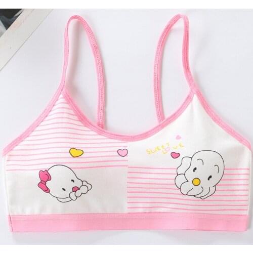 New Developmental girl underwear sling student girls pure cotton breathable children tube top training bra 8 to 16 years old