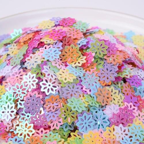 Flower Sequin 6mm AB Color Loose Sequins for Crafts Pailettes Sequin Sewing DIY Garment Accessories Paillette Lentejuelas 20g