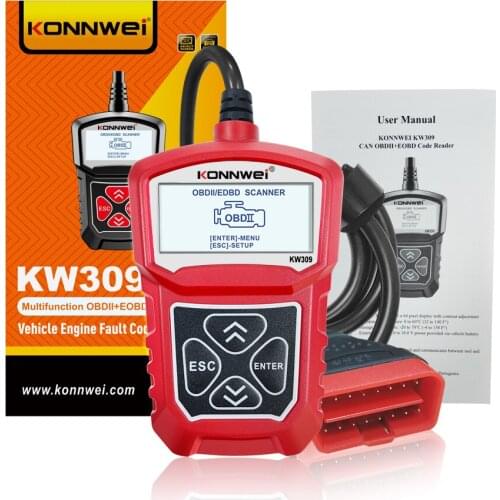 KONNWEI KW309 OBDII Diagnostic Scanner Vehicle Engine Diagnosis Code Reader