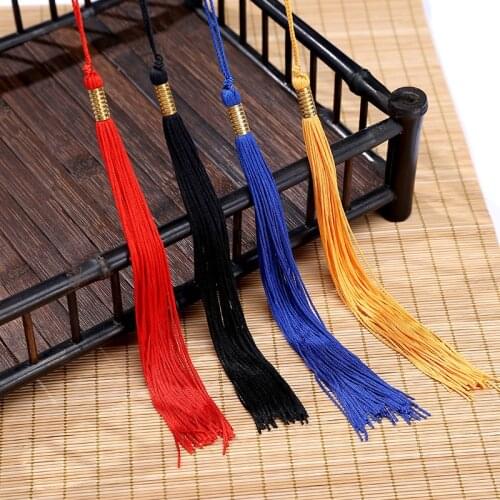 20pcs/Pack 44cm Top Grade Colored Silk Long Tassels DIY Craft Doctorial Hat Graduation Cap Hang Rope Fringe Clothes Accessories