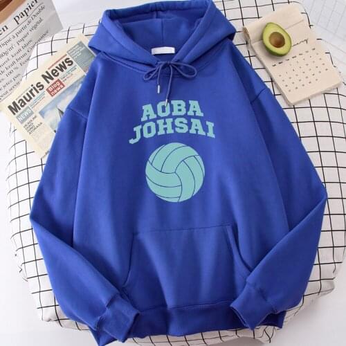 Hot Sale Anime Haikyuu Aoba Johsai Printing Comfortable Casual Streetwear Mens Hoodie Warm Brand Men Hoodies Large Size Hoody