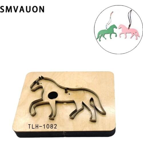 SMVAUON Key-Chain Cartoon Horse 2020 DIY Leather Hanging Cutting Die Knife Mould For Leather Suitable For Big Shot Machines