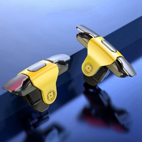 2Pcs S03 Metal Buttons Mobile Games Shooting Trigger Controller for Android/iOS