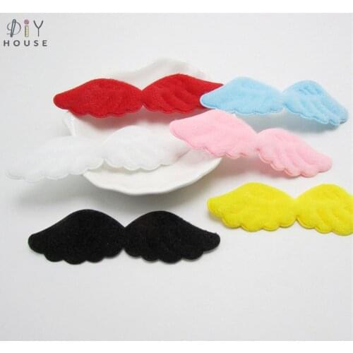 10-70Pcs Flannelette Cartoon Cute Angel Wing Ornament DIY Craft Supplies Clothing Scarf Accessories Headwear Materials Ornaments