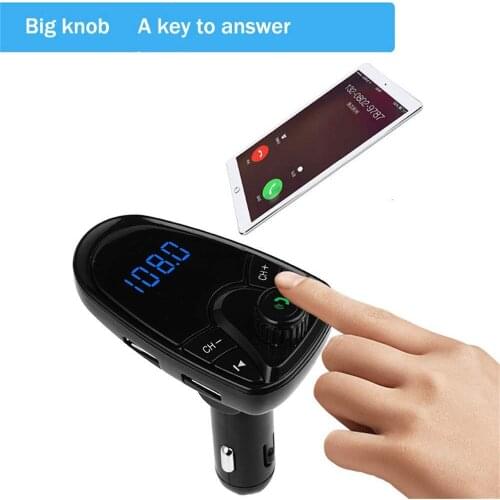 Remote radio + Newest Bule LCD Car MP3 Player Car kit Music Player Audio Wireless FM Transmitter Modulator USB SD MMC