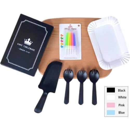 Dinnerware Set Afternoon Tea Dessert Serving Set Cake Knife Spoon Fork Set For Birthday Wedding Tableware Supplies