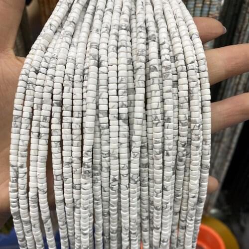 New 2020 Natural Stones Beads Clasp Shape Loose Beads Length 40cm for Making DIY Jewelry Necklace Accessories Size 2x4mm