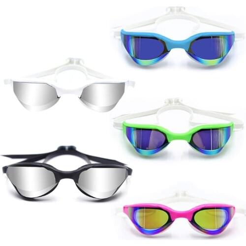 Professional Racing Swimming Glasses Plating Competition Match Anti-Fog Unisex Waterproof Eyes Protection