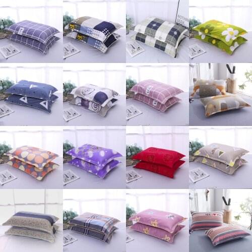 Full Cotton Pillowcase Zipper Cotton Pillowcase Adult Large Size Pillow Case Single 100% Cotton Thick Pillowcase