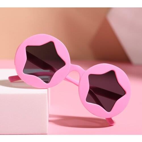 2021 Kids UV400 Sunglasses Cute Star Shaped Outdoor Beach Sunglasses for Toddler Boys Girls