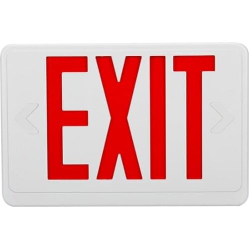1 Pc LED Exit Sign Fire Emergency Indicator Light Red Exit Emergency Evacuation Light Multi-Scene Application Light U90D