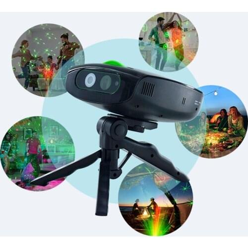 LED Stage Lights, Laser Projectors, Stage Iaser Lights, Disco Lights, Six cCard Changing Patterns, Christmas Lights, Party Light