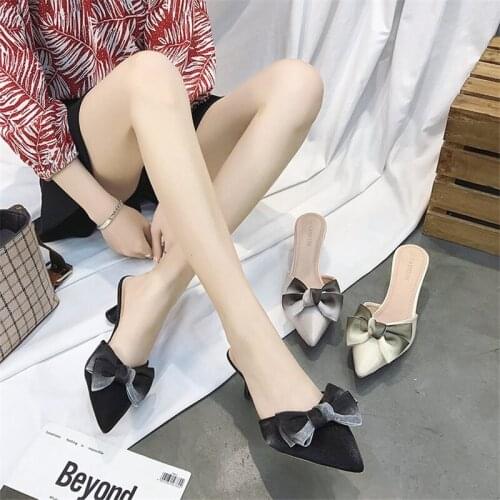 Women Summer Outdoor Sandal High Square Heel Flip Flop chica mujer hot sale Ladies Brand Slipper Elegant Women Slides Shoes