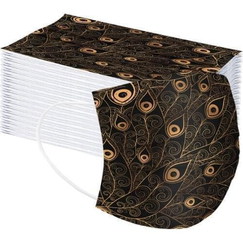 10/50/100pcs Child And Adult Vintage Disposable Three Layer Kids Face Mask Mondkapjes Wasbaar Halloween Mask Cosplay