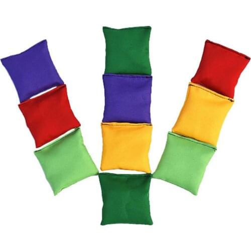 10pcs Bean Bags ChildrenS Fun Throw Double Layer Leakproof Sandbag Ball Toy Outdoor Family Game Interactive Sports Toy