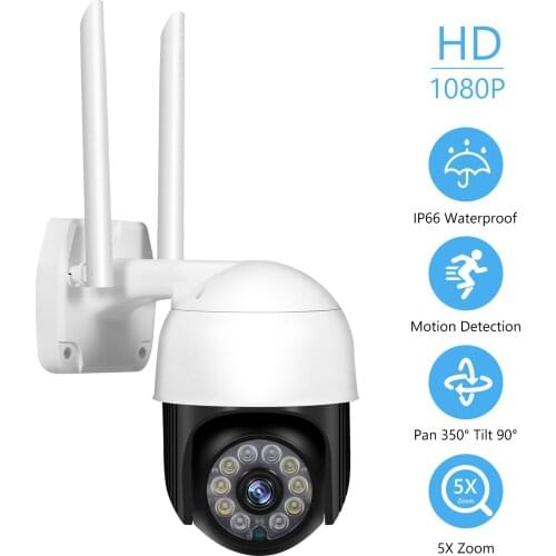 3MP PTZ Security Camera Outdoor 1536P HD Wireless WiFi Surveillance Camera Support Night Vision,Motion Detection,Two-way Audio
