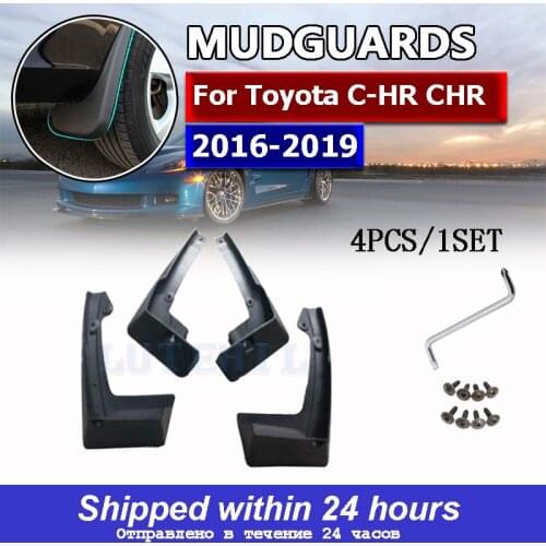 4Pcs Mud Flaps Splash Guards For Toyota C-HR CHR 2016 2017 2018 2019 Front and Rear Mudguards car accessories auto styline