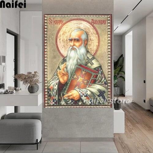 5D DIY Diamond embroidery St-Alexander Mosaic Kit Picture Religion Portrait Diamond Painting Full Square Round Rhinestone