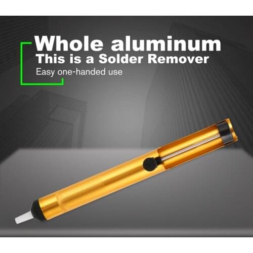 Aluminum Metal Desoldering Pump Suction Tin Gun Soldering Sucker Pen Removal Vacuum Soldering Iron Desolder Hand Welding Tools