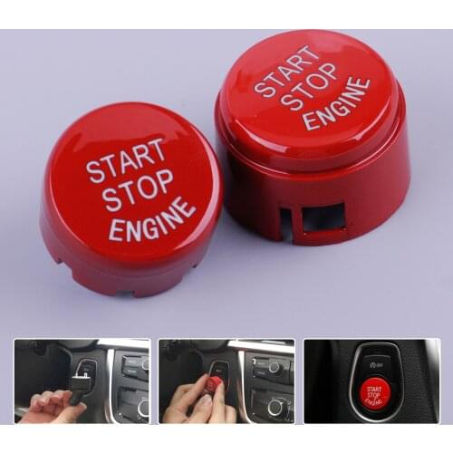 Beler RED Engine Start Stop Button Push Switch Replace Cover for BMW 1 2 3 4 5 6 7 Series F20 F30 F10
