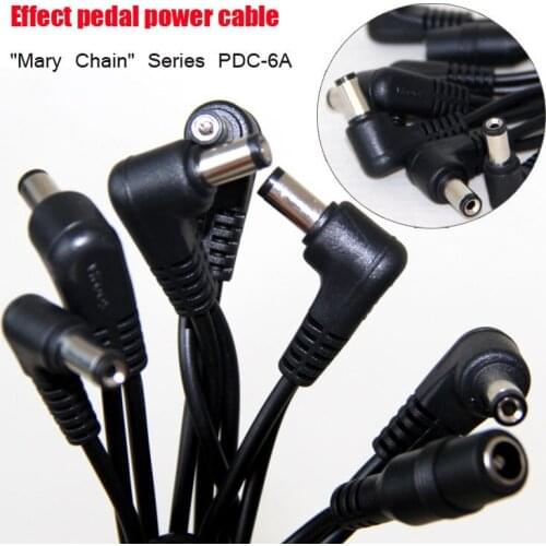 Free shipping Effects pedal Power cable Series PDC-6A 8 Plug Angled Head Multi DC Power Cable