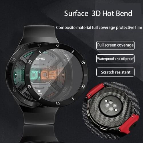 For Huawei GT Watch Film Tempered Film For Huawei GT2E Full-Screen Round Protective Film For Honor watch 2 Smart Watch Back Film