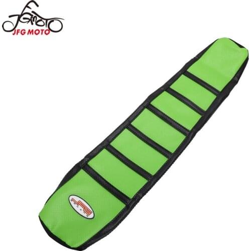 For KAWASAKI KXF450 KX450F 2019 2020 2021 Motorcycle Striped Rubber Gripper Seat Cushions Cover