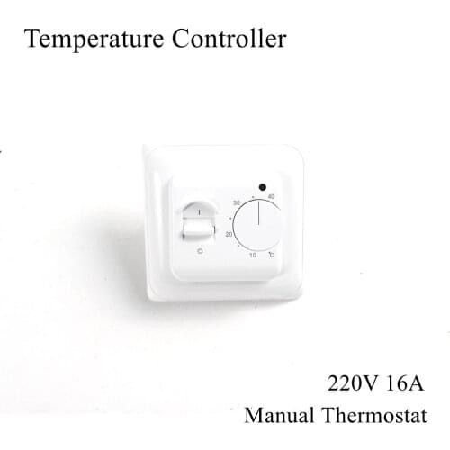 220V 16A Temperature Controller Instrument Manual Thermostat Electric Floor Underfloor Heating Room Warming Heater Warm System