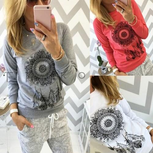 Sunflower Print Hoodie New Round Neck Retro Style Sweatshirt Casual Long Sleeve Poleron Mujer 2020 Thin Holiday Hoodie Women Xl