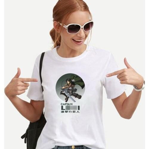 2021 Japan Anime Attack on Titan T Shirt Harajuku Manga Titans Attack Graphic Tees Women Hombre Summer Cotton Camisetas