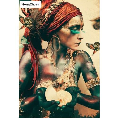 Sexy woman DIY diamond painting cross stitch ladies needlework home decoration square/round mosaic 5D diamond embroidery