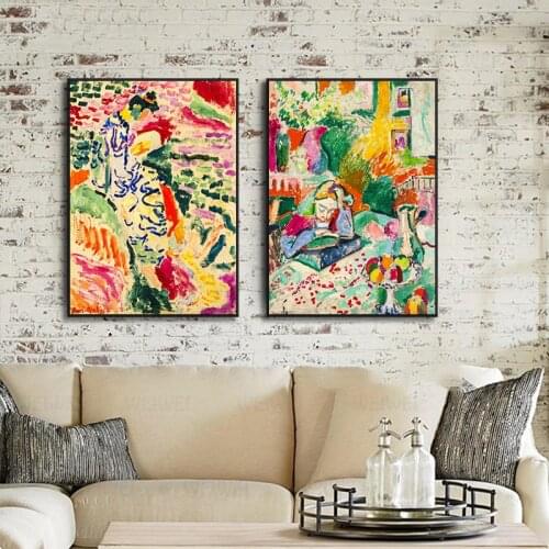 Henri Matisse Color Abstract Classic Reproduction Canvas Print Painting Art Wall Pictures For Living Room Hotel Porch Home Decor