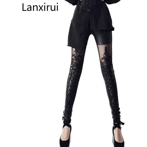 Женские кожаные легинсы Lanxirui China At AliExpress