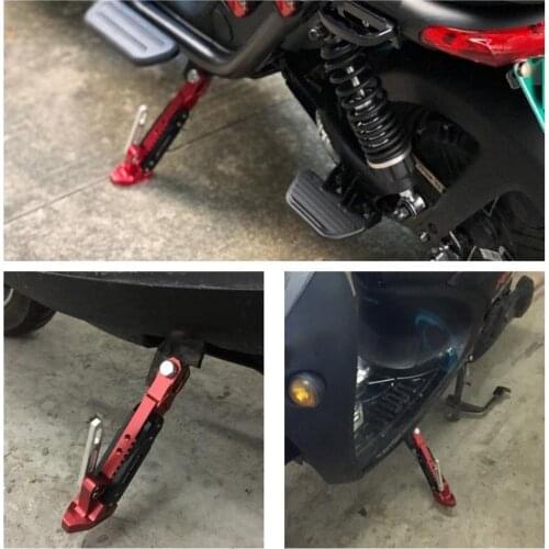 Motorcycle Side Tripod Holder Bracket Adjustable Foot KickStand Heavy Load