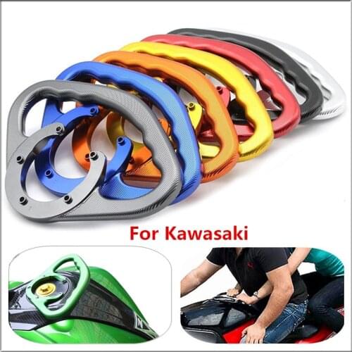 Motorcycle passenger handles For Kawasaki Ninja 300 ER6N ER6F ZX10R ZX14R Z750 Z800 Z1000 Z1000SX 2006 2012 CNC fuel tank grips