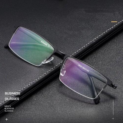 Men Alloy Half Frame Myopia Glasses Frame Ultralight Fashion Anti Blue Computer Glasses Optical Prescription Glasses 89032