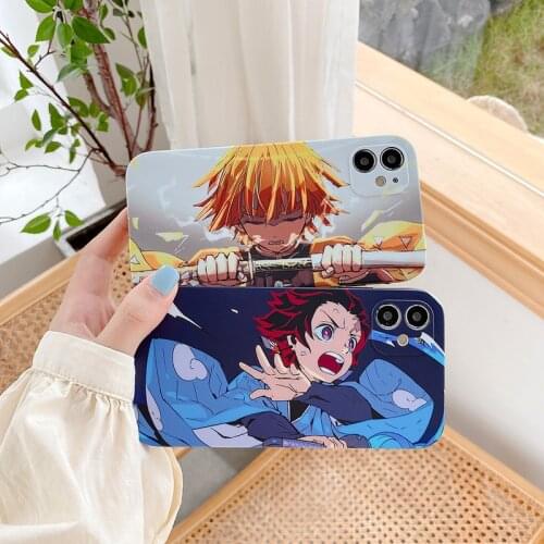 Anime Kamado Nezuko Kimetsu No Yaiba Demon Slayer Soft Phone Case for IPhone X 12 11 Pro SE 7 8 Plus XR XS MAX Coque Cover Funda