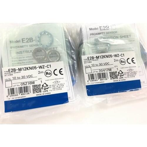 Original authentic proximity switch E2B-M12KN05-WZ-C1 E2B-M12KN05-WZ-B1 E2B-M12KN04-WZ-C1-B1 NPN normally open M12